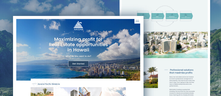 Our Brand New Website for Hawaiian Real Estate Firm Ascend Properties is Live!