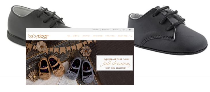 Website Design Launched for Shoe Company, Baby Deer