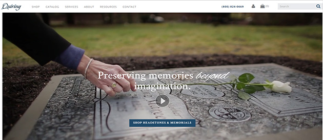 New eCommerce Website For Seattle's Quiring Monuments!