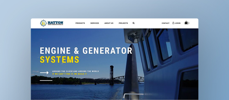We're All Revved Up Over Hatton Marine's Bold New Service and Sales Website