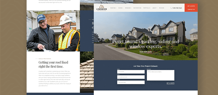 Check Out Our New Website for Landmark Roofing