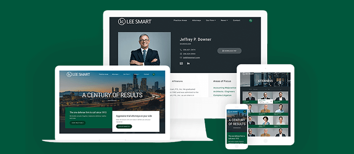 New Logo & Website Design for Top Seattle Law Firm Lee Smart
