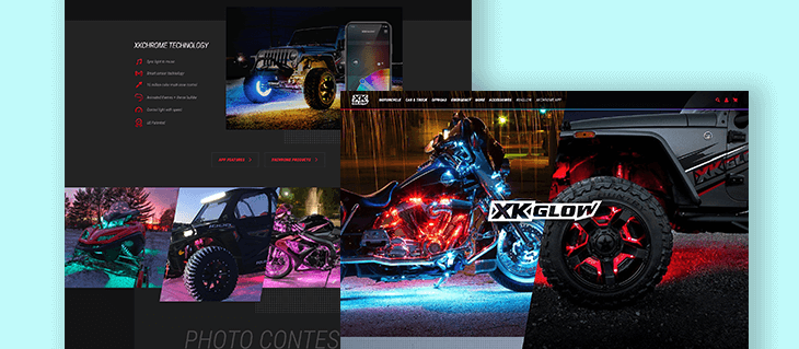 Brand New Headless eCommerce Website Design Project Launch for XKGLOW