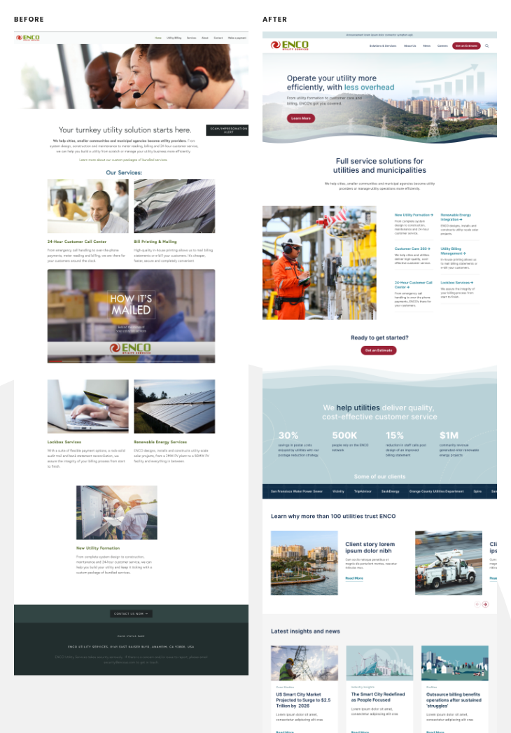 enco_utility_services_launches_new_professional_services_website_on_fusioncms_portfolio-before-after.png