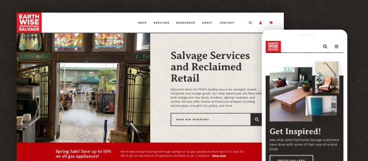 Earthwise Launches New eCommerce Salvage Thrift Store Website